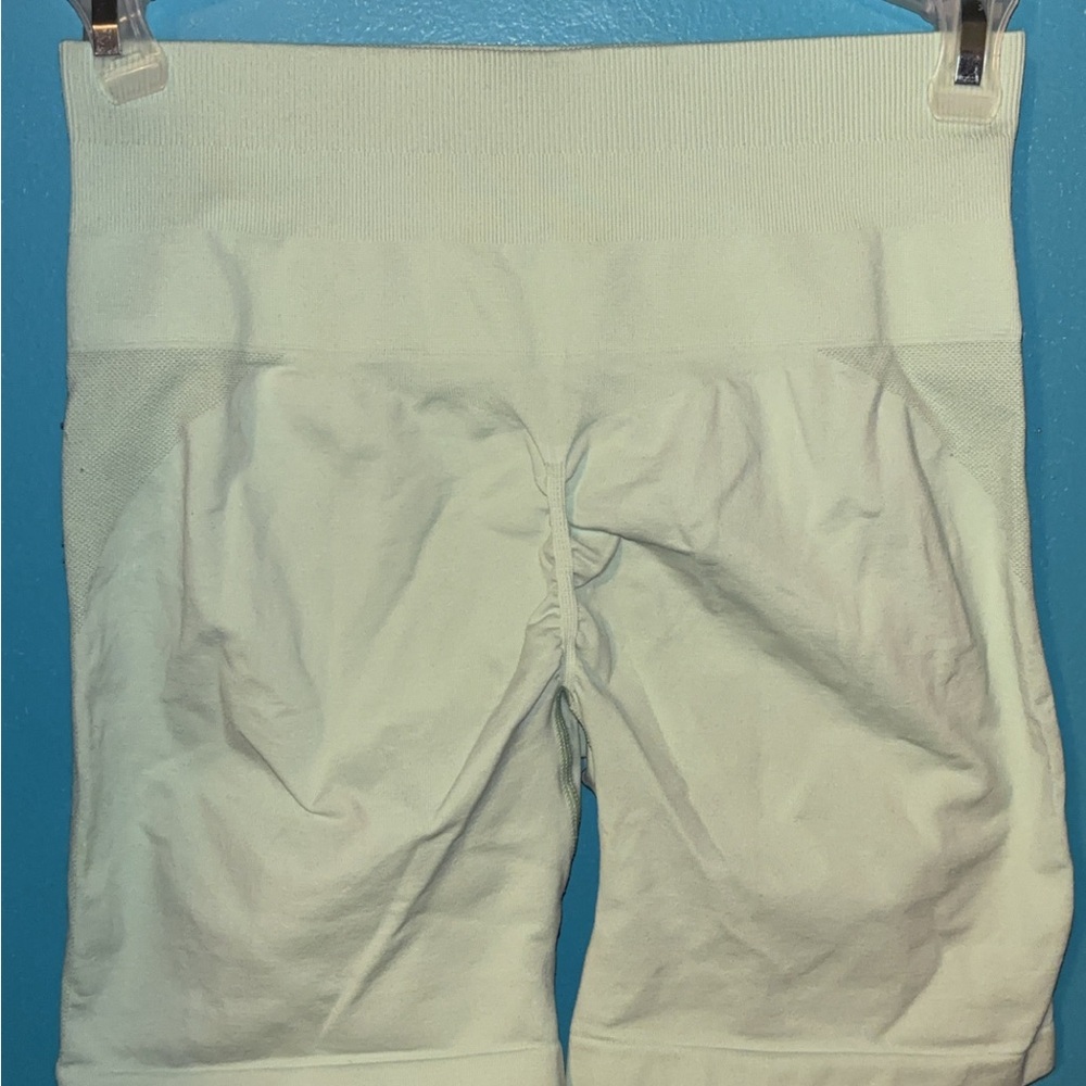 Cream Bike Shorts with Sleek Design